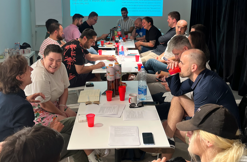  We held the first plenary meeting for reforming the organisation of Belgrade Pride